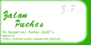 zalan puches business card